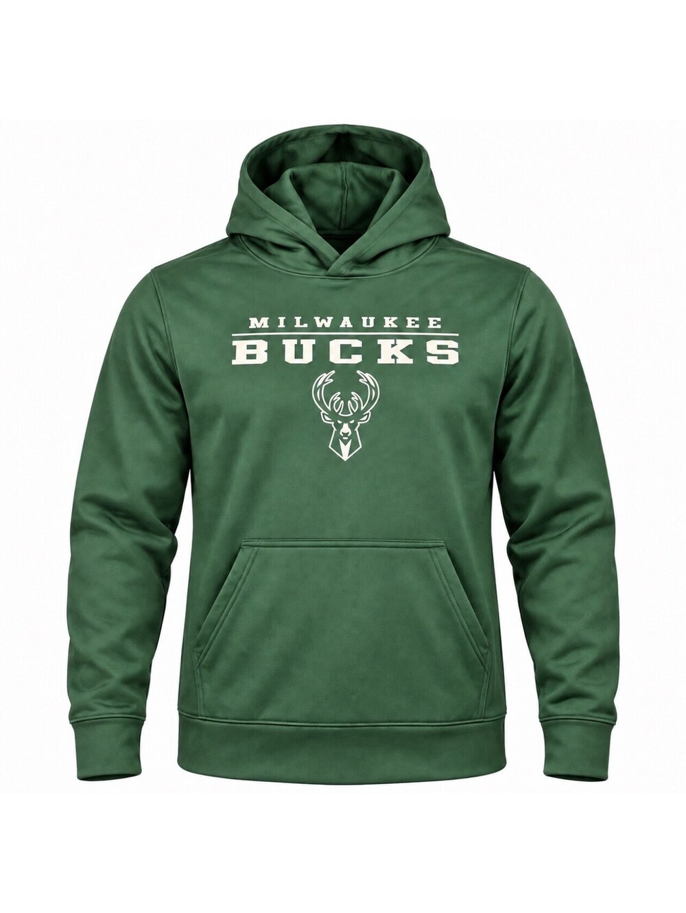 NBA Milwaukee Bucks Authentic Hoodie Men’s XL Green Long Sleeve Logoman NWT